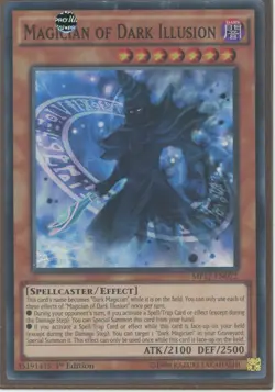 Yugioh Magician Of Dark Illusion MP17-EN072 Super Rare Nr Mint 1st - Image 1