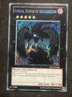 Adreus, Keeper of Armageddon - GENF-EN086 - Secret Rare Unlimited NM Yugioh - Image 1