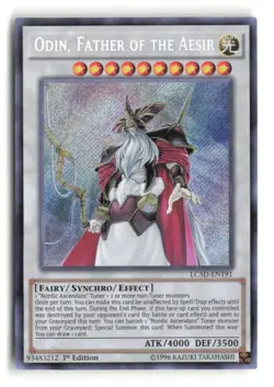 Odin, Father Of The Aesir LC5D-EN191 Secret Rare 1st Edition Yu-Gi-Oh! - Image 1