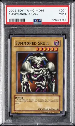 2002 YU-GI-OH! STARTER DECK: YUGI #004 SUMMONED SKULL PSA 9 - Image 1