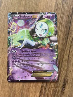 Pokemon Meloetta EX RC11/RC25 Radiant Collection Legendary Treasures Holo LP - Image 1