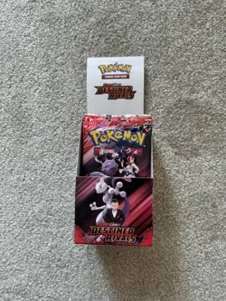 Pokemon Destined Rivals Sealed 14x Packs In Half Booster Display Box - 📦 Today! - Image 1