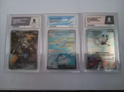 Pokemon Slabs Bundle ACE 9 & 8 – Altaria ex SIR, Varoom, Bombirdier IR – Graded - Image 1