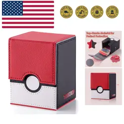 150+ Deck Box Case for PTCG, MTG, Large Capacity with 2 Dividers, Fits 100+ ... - Image 1