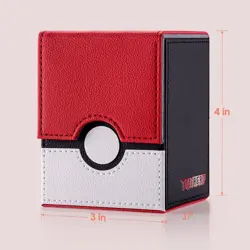 150+ Deck Box Case for PTCG, MTG, Large Capacity with 2 Dividers, Fits 100+ ... - Image 3