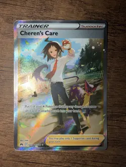 Pokemon TCG Cheren's Care Full Art Trainer GG58/GG70 Crown Zenith - Image 1