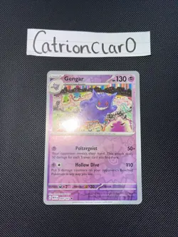 Pokemon Gengar TCG Scarlet & Violet 151 Card 094/165 Reverse Holo - Image 2