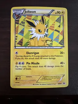 Jolteon BW91 Holo Black And White Promo Pokemon Card - Image 1