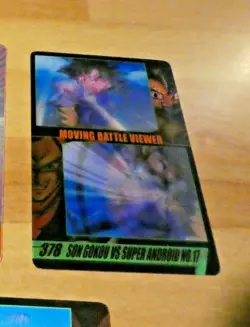 DRAGON BALL Z DBZ MORINAGA WAFER CARD CARDDASS PRISM CARTE 422 3D MADE JAPAN ** - Image 1