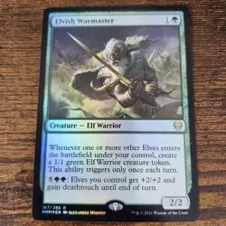 Elvish Warmaster Kaldheim Foil MTG - Image 1