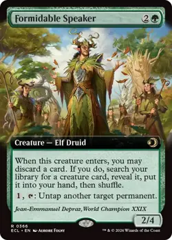 Formidable Speaker (Lorwyn Eclipsed) - Extended Art - NM Pack Fresh MTG - Image 1