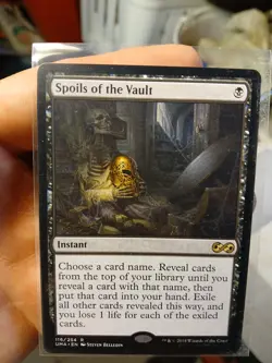 MTG non Foil Ultimate Masters UMA Spoils of the Vault MINT- Black - Instant - Image 1