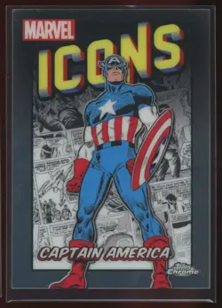 2024 Topps Chrome Marvel Captain America Icons - Image 1