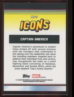 2024 Topps Chrome Marvel Captain America Icons - Image 2
