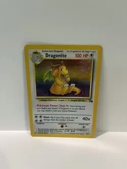Pokemon TCG Dragonite Fossil 4/62 Holo 1999-2000 Wizards Base Set MP - Image 1