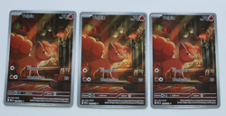 POKEMON MEGA EVOLUTION VULPIX IR 138/132 3 CARDS - Image 1