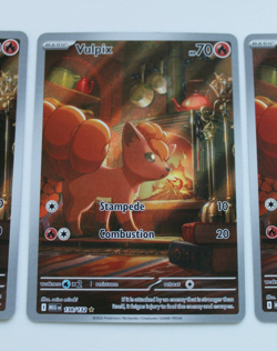 POKEMON MEGA EVOLUTION VULPIX IR 138/132 3 CARDS - Image 3