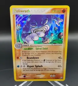 Poliwrath Pokemon Unseen Forces Reverse Holo Stamped 11/115 NM - Image 1