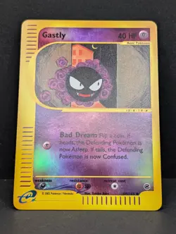 Gastly 109/165 Expedition Base Set Reverse Holo Rare Pokemon TCG Nintendo NM - Image 3