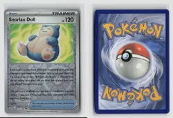 Snorlax Doll #175/182 Sv04 Paradox Rift Uncommon Reverse Holo Pokemon TCG NM - Image 3