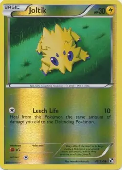 Joltik 45/114 Black & White Base Set REVERSE HOLO MINT! Pokemon - Image 1