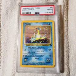 1999 Pokemon Lapras Fossil - Rare Holo PSA 8 NM-MT #10 - Image 1