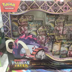 Pokemon TCG PALDEAN FATES Great Tusk Iron Treads Ex Premium Collection - Image 2