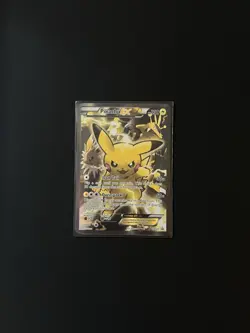 Pokemon Pikachu EX Full Art Promo Holo XY124 XY 130 HP Basic Trading Card - Image 2