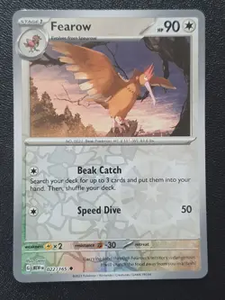 Pokemon - Fearow 022/165 - Scarlet & Violet 151 - Reverse Holo - Near Mint - Image 1