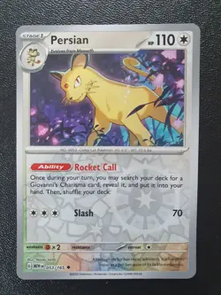 Pokemon - Persian 053/165 - Scarlet & Violet 151 - Reverse Holo - Near Mint - Image 1