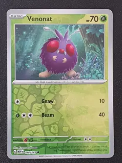 Pokemon - Venonat 048/165 - Scarlet & Violet 151 - Reverse Holo - Near Mint - Image 1