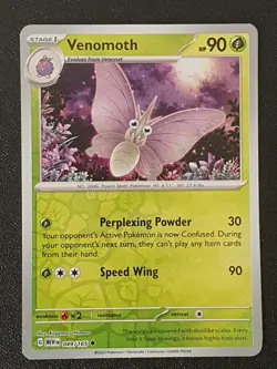 Pokemon - Venomoth 049/165 - Scarlet & Violet 151 - Reverse Holo - Near Mint - Image 1