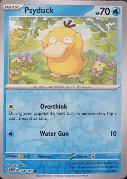 Pokemon - Psyduck 054/165 - Scarlet & Violet 151 - Reverse Holo - Near Mint - Image 1