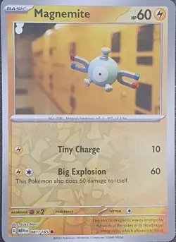 Pokemon - Magnemite 081/165 - Scarlet & Violet 151 - Reverse Holo - Near Mint - Image 1