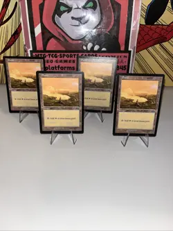 4xPlains 334 - Urza’s Saga - Magic The Gathering MTG - Land - LP PLAYSET - Image 1
