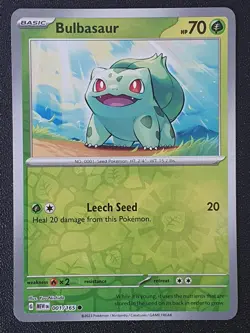 Pokemon - Bulbasaur 001/165 - Scarlet & Violet 151 - Reverse Holo - Near Mint - Image 1