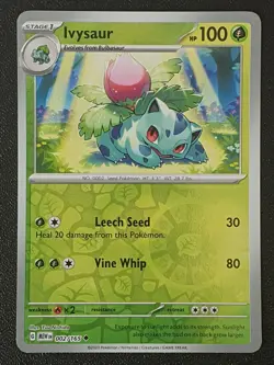 Pokemon - Ivysaur 002/165 - Scarlet & Violet 151 - Reverse Holo - Near Mint - Image 1