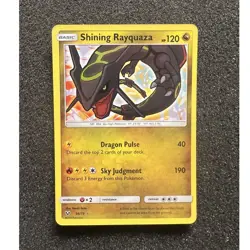 Pokemon TCG Shining Rayquaza 56/73 Shining Legends Shiny Holo Rare 120 HP ENG - Image 1