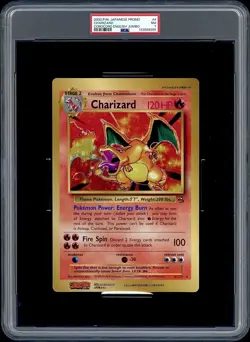 PSA 7 Charizard Japanese CoroCoro Jumbo Promo 4/102 Base Set Pokemon - Image 1
