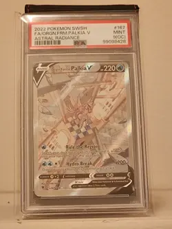 PSA 9(OC) 2022 Pokemon SWSH FA/ Origin Forme Palkia V Astral Radiance #167 Mint - Image 1
