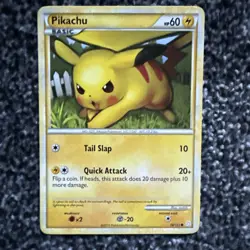 Pokemon TCG English - HeartGold SoulSilver - Pikachu 78/123 - Non-Holo - LP - Image 1