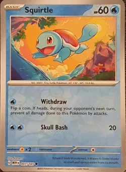 Pokemon - Squirtle 007/165 - Scarlet & Violet 151 - Reverse Holo - Near Mint - Image 1