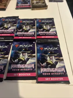 MTG Kamigawa Neon Dynasty Set Booster Pack 8ct New Sealed Plus 1 Draft Pack - Image 3