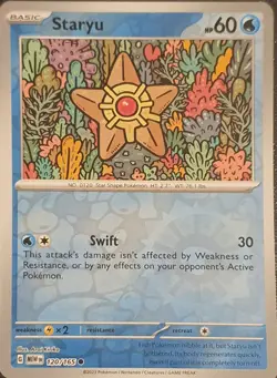 Pokemon - Staryu 120/165 - Scarlet & Violet 151 - Reverse Holo - Near Mint - Image 1