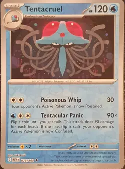 Pokemon - Tentacruel 073/165 - Scarlet & Violet 151 - Reverse Holo - Near Mint - Image 1