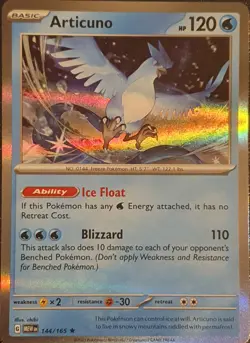 Pokemon - Articuno 144/165 - Scarlet & Violet 151 - Holo Rare - Near Mint - Image 1