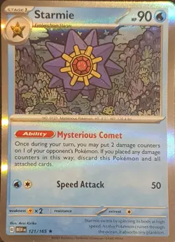 Pokemon - Starmie 121/165 - Scarlet & Violet 151 - Holo Rare - Near Mint - Image 1