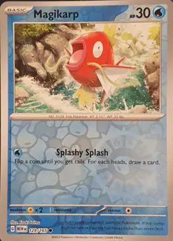 Magikarp 129/165 Common 151 Pokemon Reverse Holo Near Mint - Image 1