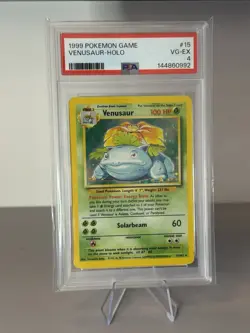Pokemon PSA 4 Venusaur 15/102 Base Set Holo - Image 1