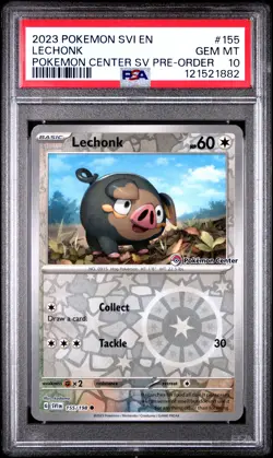2023 POKEMON SVI EN-SCARLET & VIOLET #155 LECHONK PSA 10 - Image 1